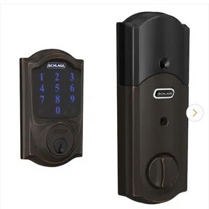 Schlage Bronze Electronic Deadbolt Lock